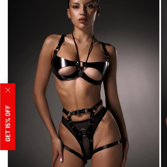 Dr. Harness authentic leather Lingerie Set - Picture 2 of 8